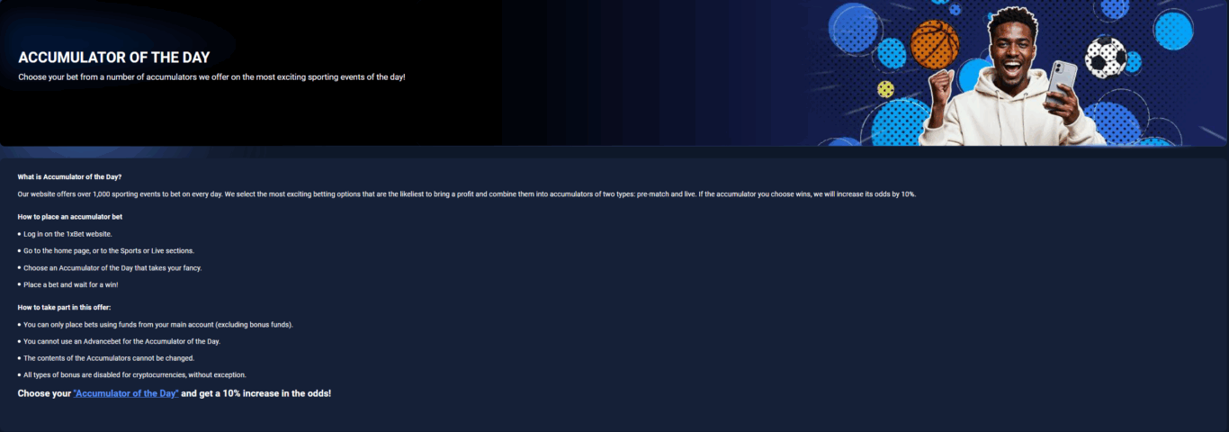 1xBet Accumulator of the Day in Ghana